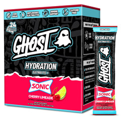 GHOST embalaje frontal con 24 sobres mostrando conveniencia