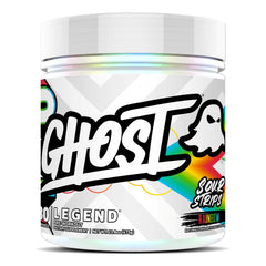 GHOST tarro frontal mostrando etiqueta y beneficio energía inmediata