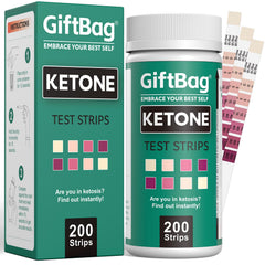 GiftBag envase frontal con 200 tiras mostrando cantidad y facilidad de uso