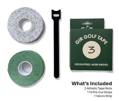 Detalle de textura de GIR Golf Tape que ilustra elasticidad y comodidad