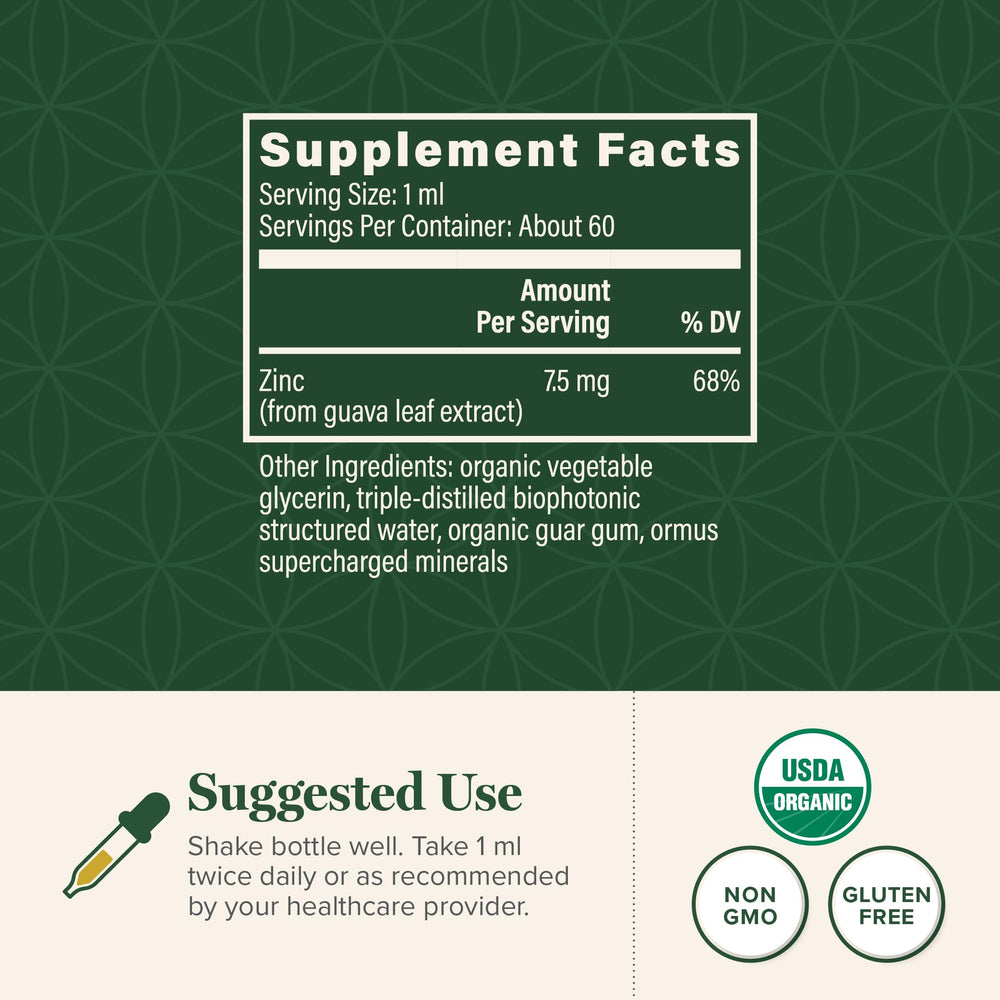 Global Healing Center etiqueta legible con ingredientes y certificación cGMP visible