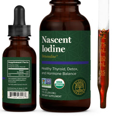 Global Healing Center frasco delantero Detoxadine mostrando el envase y marca