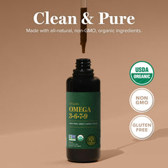 Global Healing Center mezcla de aceite vertida en batido saludable