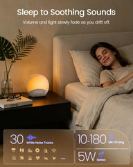 Glocusent en mesita junto a cama creando ambiente relajante y facilitar mejor despertar