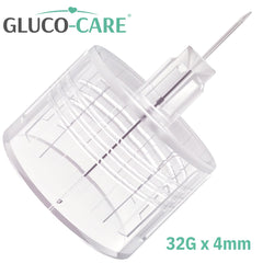 GLUCO-CARE punta montada en pluma para inserción precisa y manejo sencillo