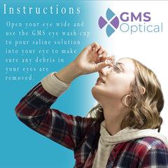 GMS Optical detalle del asa y base que facilita sujeción y control durante enjuague