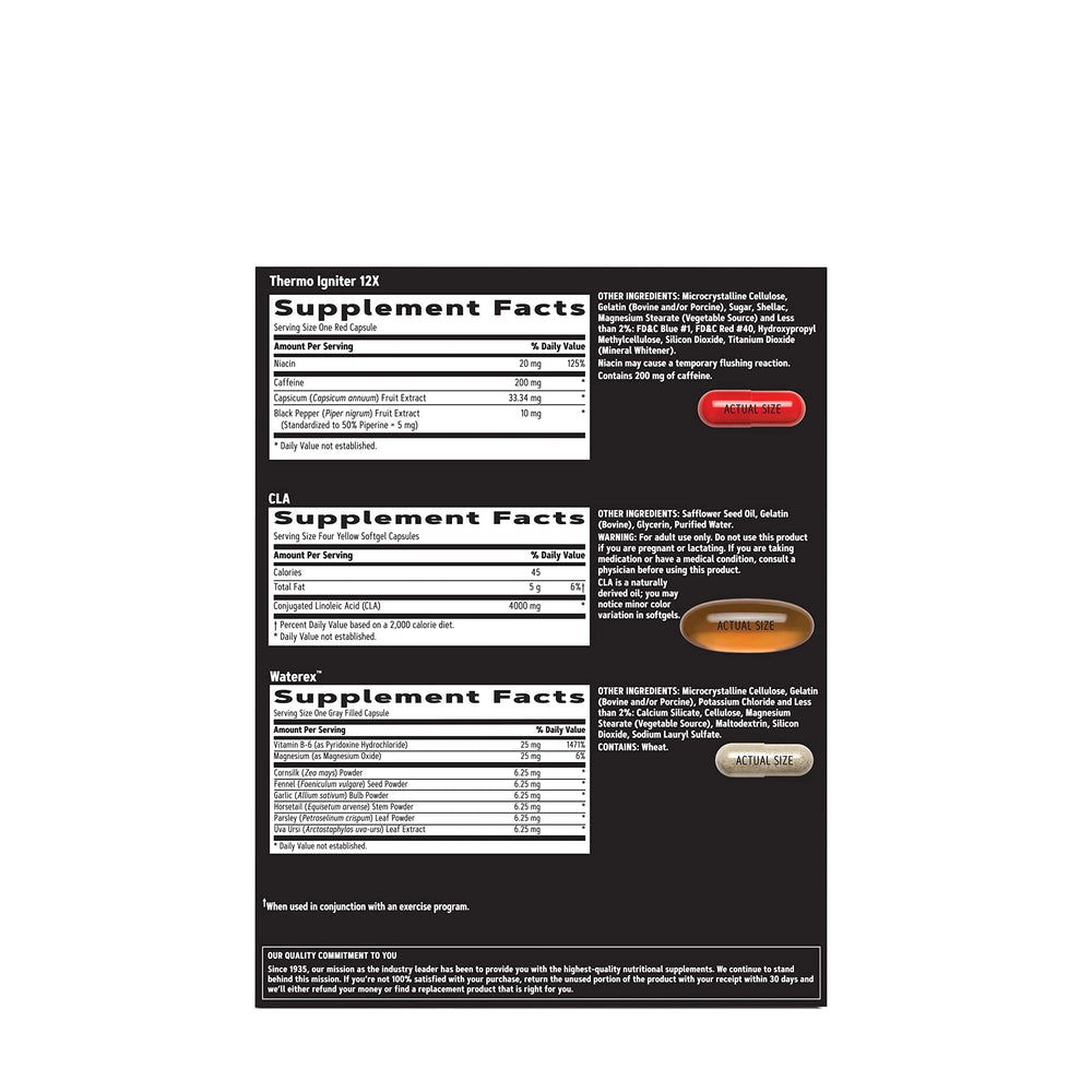 GNC AMP Men’s Ripped Vitapak etiqueta frontal para beneficios diarios