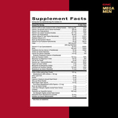 GNC Mega Men estilo de vida con hombre activo destacando soporte para energía diaria