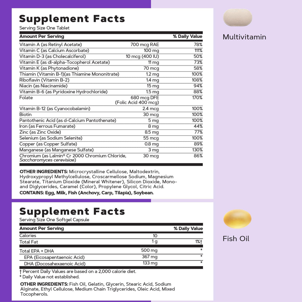 GNC Vitapak tableta en primer plano mostrando tamaño y textura útil