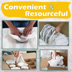 go green packaging envolviendo vajilla para evitar roturas