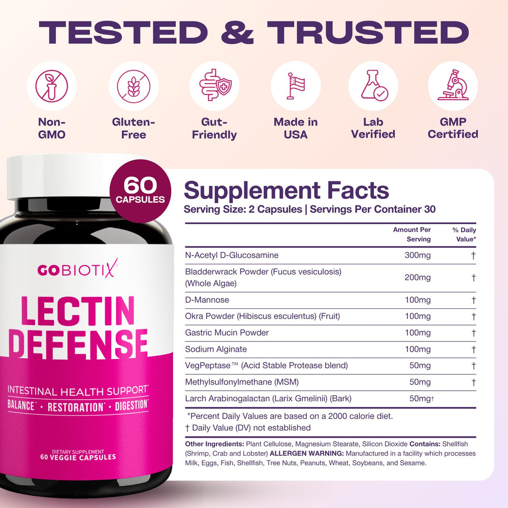 GOBIOTIX etiqueta con lista de ingredientes, aporta transparencia y confianza