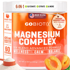 GOBIOTIX frente del envase sabor Peach Tea mostrando la marca y comodidad