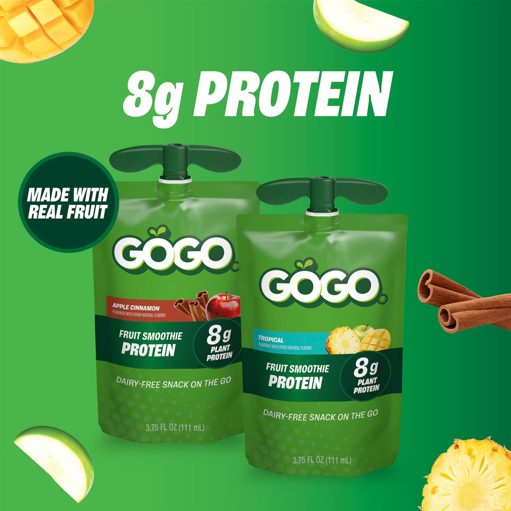 GoGo SqueeZ pouch abierto mostrando textura suave y cremosidad