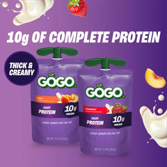 GoGo SqueeZ etiqueta nutricional clara con información de proteínas