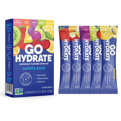 GoHydrate frontal del paquete mostrando diseño y cantidad