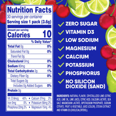 Botella con bebida Cherry Limeade preparada con GoHydrate, sabor refrescante