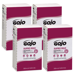 GOJO recambio frontal del envase mostrando capacidad y sello sanitario