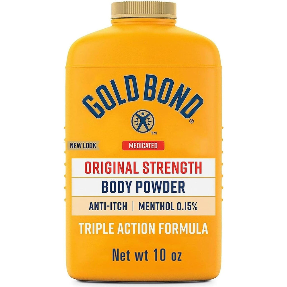 Gold Bond primer plano de la textura del polvo, absorción uniforme y suave