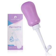 GOLDEN DEER peri bottle frontal color púrpura mostrando forma ergonómica y facilidad