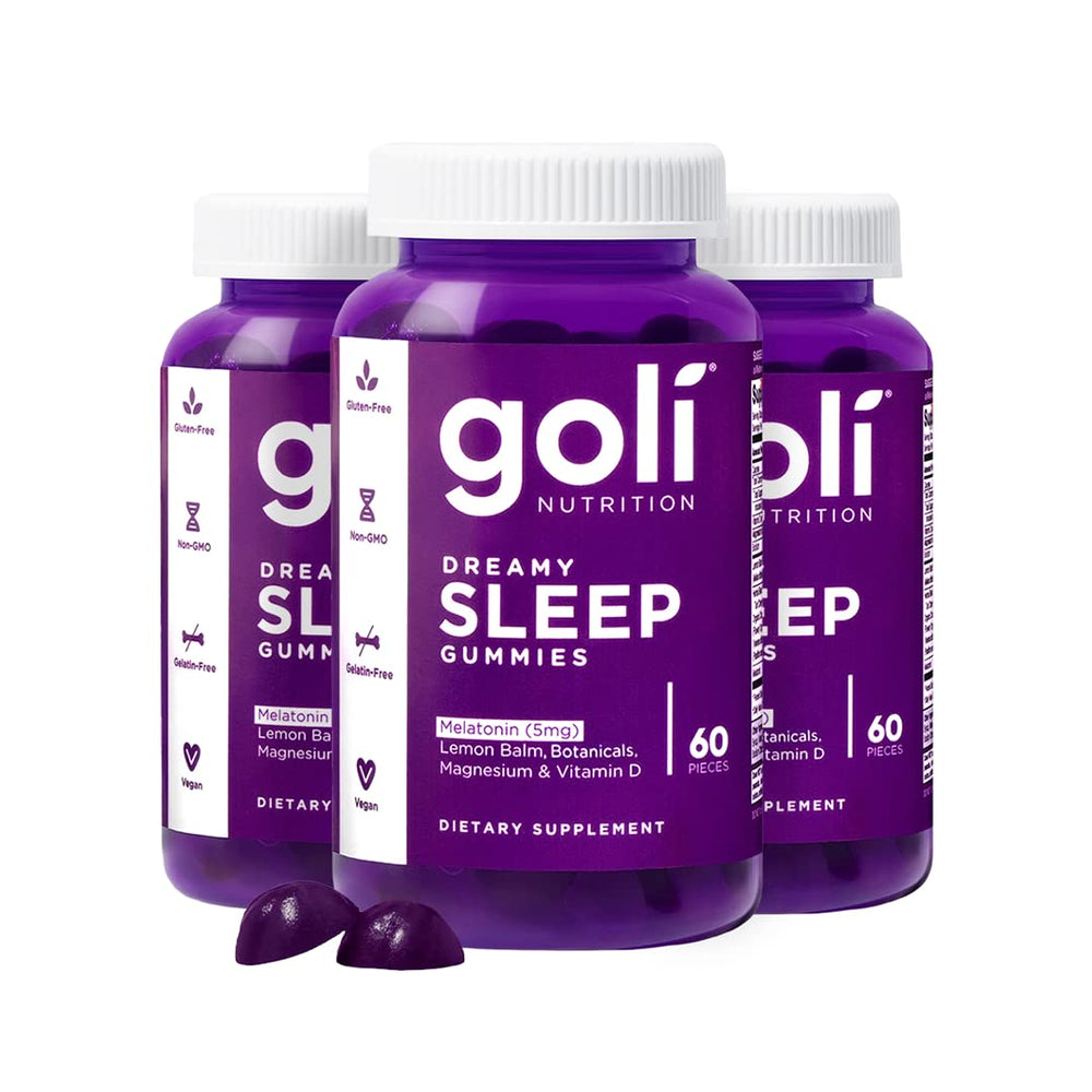 Goli Dreamy Sleep Gummy: botella para apoyar un sueño reparador.