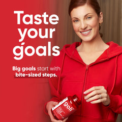 Producto Goli fabricado en Estados Unidos con ingredientes locales y globales.