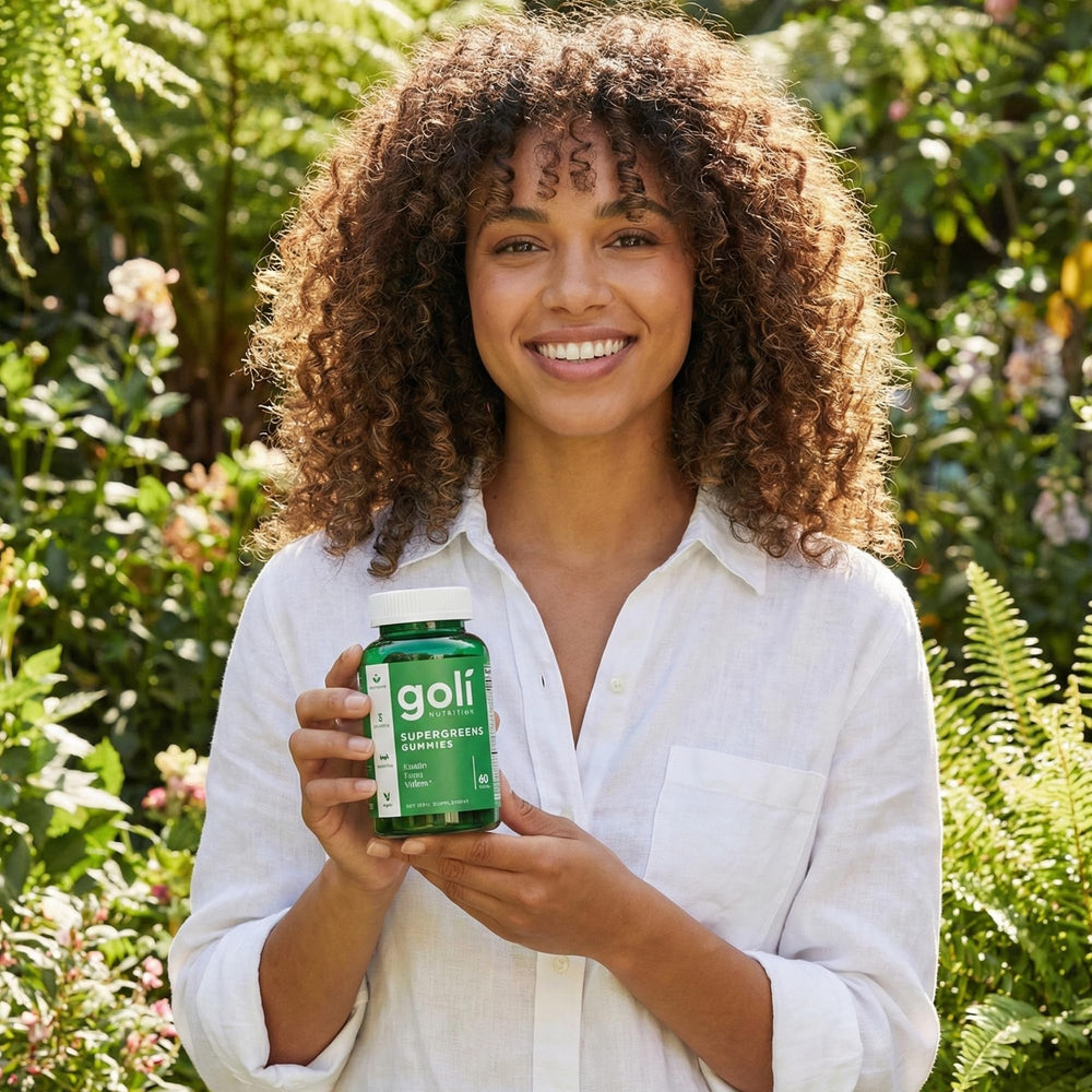 Goli Supergreens gomitas veganas con pectina sin gelatina
