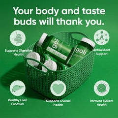 Goli Supergreens gomitas con mezcla de vegetales variados