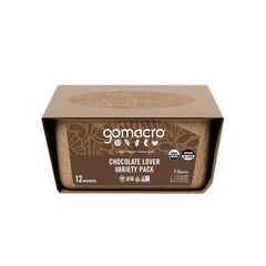 GoMacro barra en mano para comparar tamaño y conveniencia portátil
