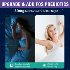 Gomhoreye melatonina 30 mg gomitas sin azúcar para dormir sin preocupaciones