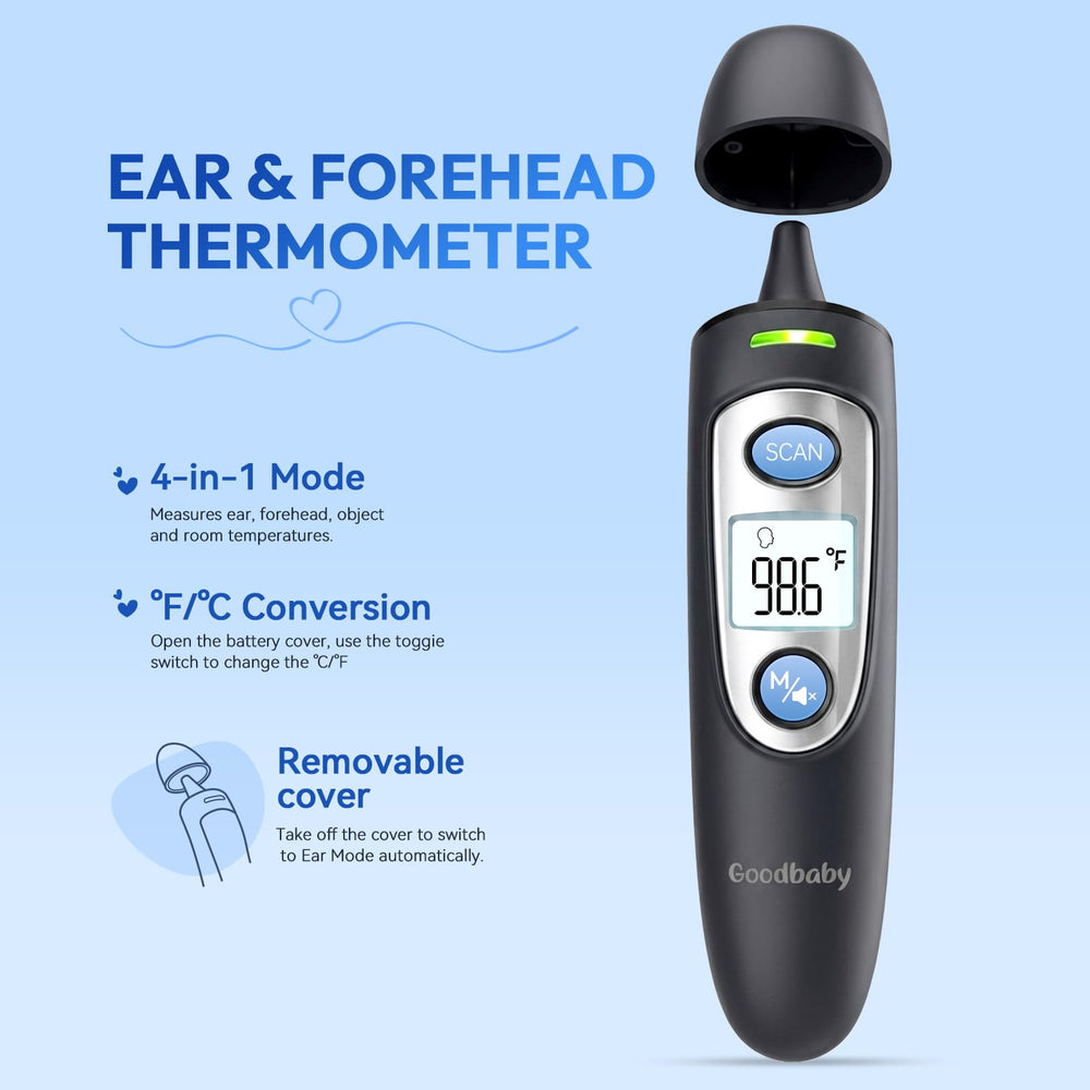 GoodBaby pantalla LED con lectura clara que facilita interpretar la temperatura al instante