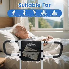 Imagen goodleben mano usando el asidero ergonómico, facilita incorporarse