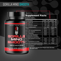 Gorilla Mind Smooth cápsula en primer plano mostrando textura y facilidad de ingestión
