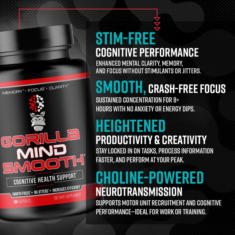 Gorilla Mind Smooth junto a mano para comparar tamaño y cantidad de cápsulas