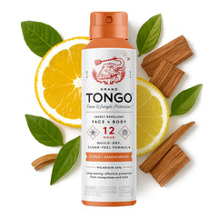 Grand Tongo envase frontal mostrando diseño y duración de protección