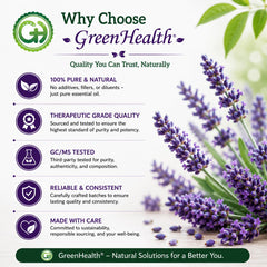 GreenHealth etiqueta informativa con especificaciones y seguridad
