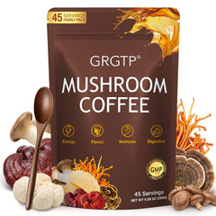 GRGTP frasco frontal mostrando diseño y cantidad, conveniente para uso diario