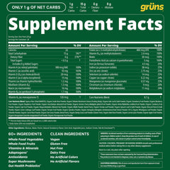 Grüns caja abierta con 28 paquetes individuales para un mes