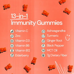 Grüns Immün pouch abierto con gominolas visibles y acceso fácil