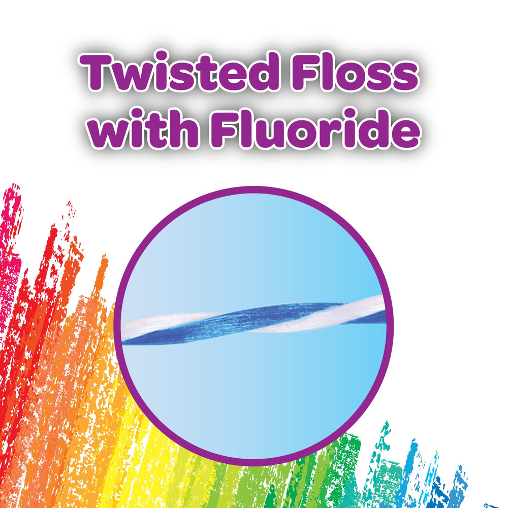 GUM Crayola primer plano del hilo retorcido resistente que evita deshilachados