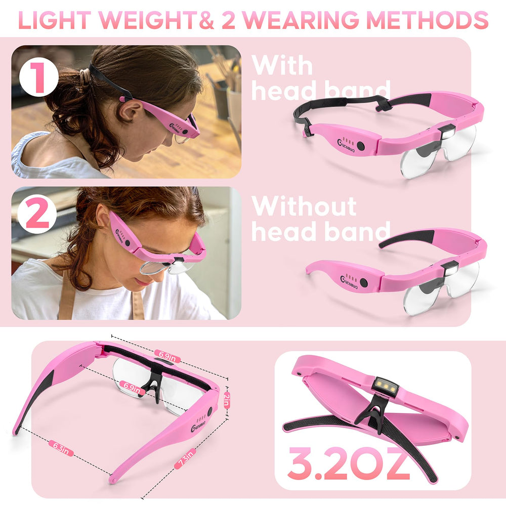 GUOUBUO iluminación LED ajustable para foco exacto