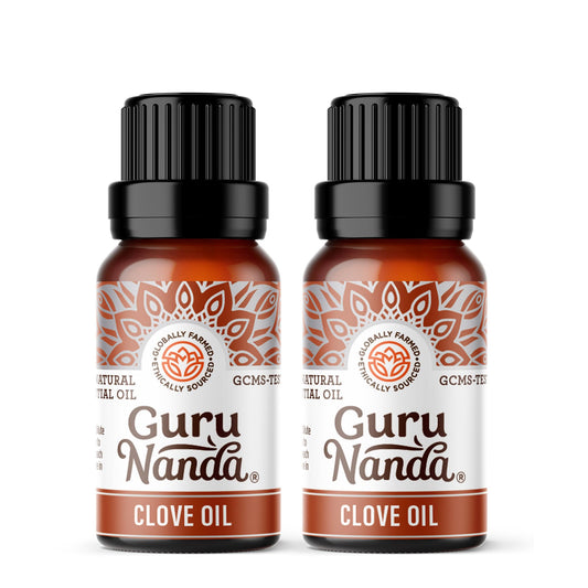 GuruNanda frascos de clavo pack frontal, presentación resistente y pura