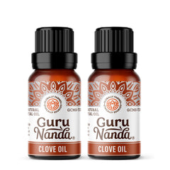 GuruNanda frascos de clavo pack frontal, presentación resistente y pura