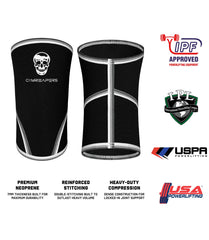 Gymreapers primer plano del neopreno 7mm que evidencia compresión durable