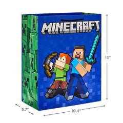 Hallmark asas reforzadas en bolsa Minecraft para transporte seguro