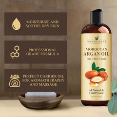 Handcraft Blends aplicación en cabello añade brillo y controla frizz