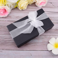 Hapeper decoración de mesa con cinta organza que mejora el ambiente festivo