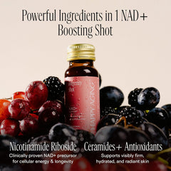 Happy Aging detalle liposomal en primer plano destacando protección de ingredientes