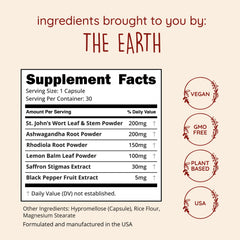 Etiqueta Happy Healthy Hippie con lista de ingredientes transparente y confianza