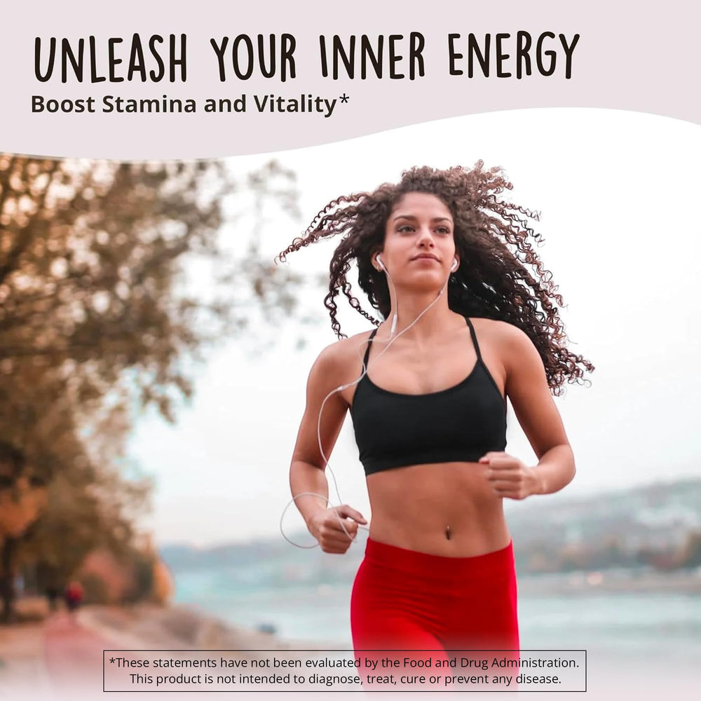 Happy Healthy Hippie etiqueta con composición y ventajas de la maca gelatinizada