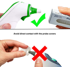 Happy-house empaque abierto mostrando fundas individuales, uso higiénico